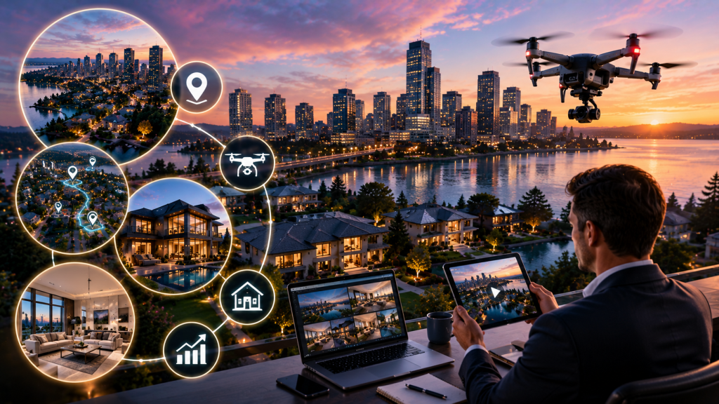 aerial drone video bellevue