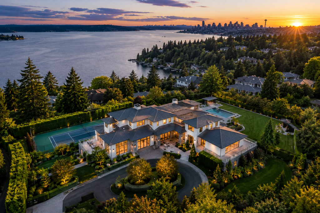 aerial drone photography for luxury property marketing